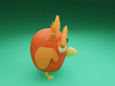 bird owl animation funny nature 3D model