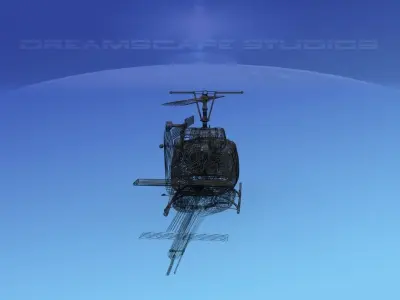 Bell 212 V21 Unmarked 3D model