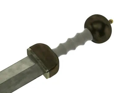 Gladius sword Low-poly 3D model 2