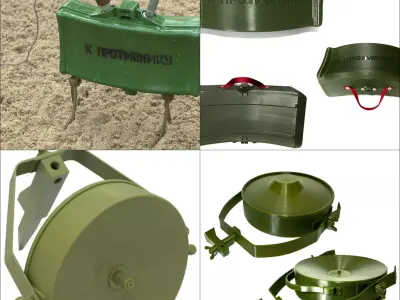 MON-50 MON-90 MON-100 MON-200 anti-personnel mines  3D print model