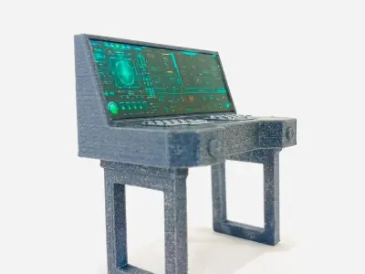 Sci Fi Computer Console 3D print model