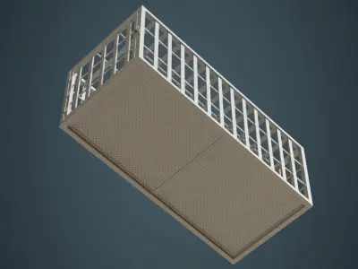 Cage 1B Low-poly 3D model