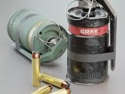 Smoke Grenade PRO 3D model