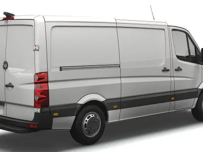 Volkswagen Crafter Van L2H1 2016 3D model