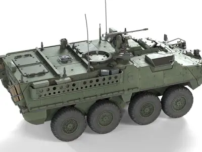 M1130 Stryker CV Low-poly 3D model