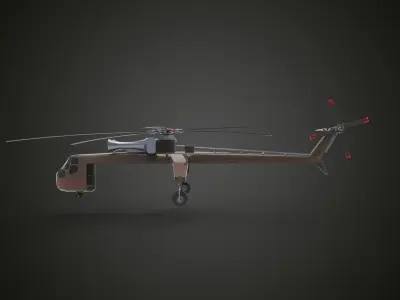  Sikorsky CH-54 3D model