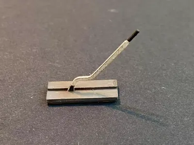 MANUAL POINT LEVER 7MM SCALE O GAUGE MODEL RAILWAY BUILDING 3D print model