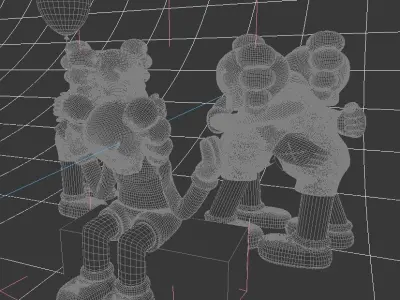 Kaws Toys 3D model