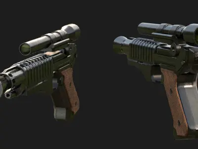 Heavy Blaster - Star Wars Free low-poly 3D model