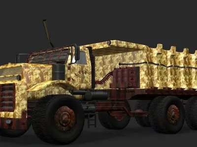 Military Apocalyptic Truck -3D model  3D model