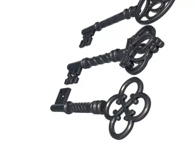 Heart Key - key printer - vintage key 3D print model