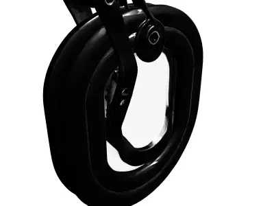 Modern Industrial Carabiner Hook Low-poly 3D model