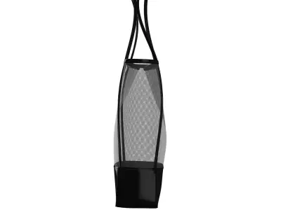 Black Mesh Shopper Bag 3D model