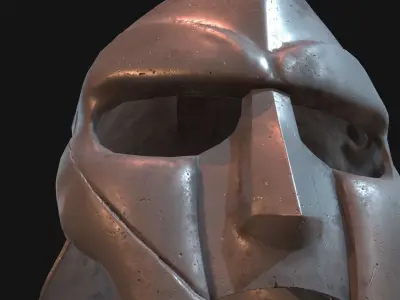 Maximus gladiator helmet Low-poly 3D model