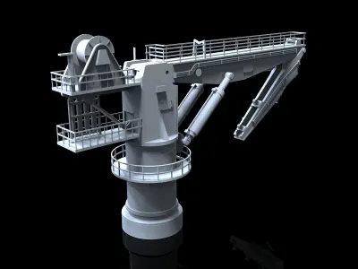 Offshore crane typ A 3D print model