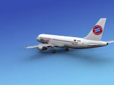 Airbus A320 Aero Lloyd 3D model