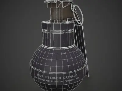 Stinger Grenade Low-poly 3D model