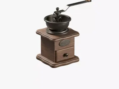 Vintage coffee grinder Low-poly 3D model purchase