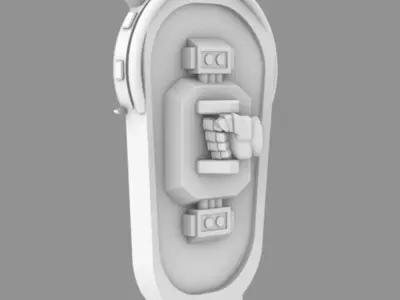 Cyber Samurai Oni Style Mega Shield 3D print model