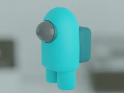 Among us 3d rigged 3D model