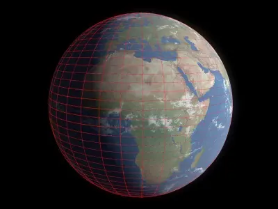 Earth 3D model with 8k textures Free low-poly 3D model