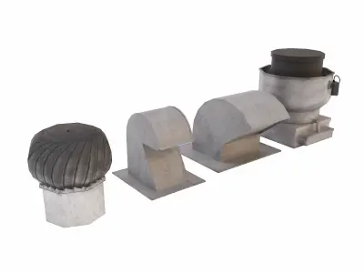 Roof vent   Low-poly 3D model