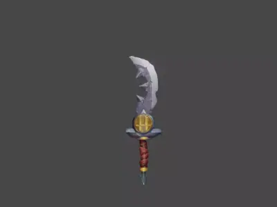 Zeloeman Sword A 13 Low-poly 3D model