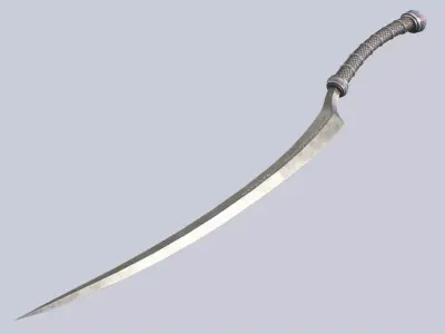 Curse blade Low-poly 3D model