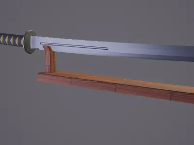 Samurai Sword Low-poly 3D model buy