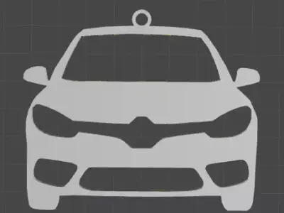 Renault Fluence Car Rearview Mirror Ornament- key chain 3D print model