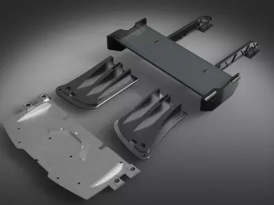Adjustable Racing Dampers tuning  3D model