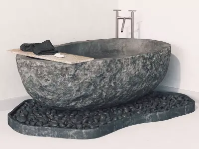 Bath stone 3D model purchase