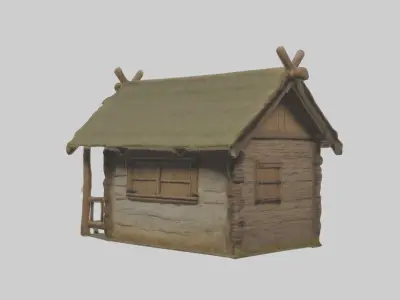 Villagehut Model Low-poly 3D model