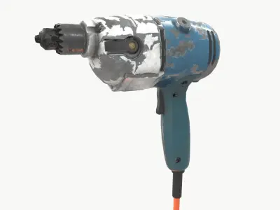 Drill Low-poly 3D model