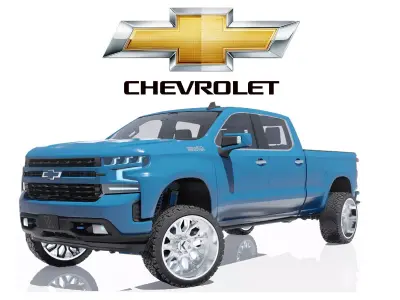 Pickup High Country w Interior 3D model
