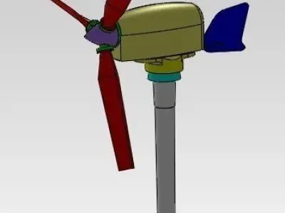 windmill wind turbine Free 3D model