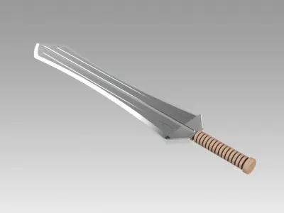 Sword of Erik Killmonger from movie Black Panther 3D model
