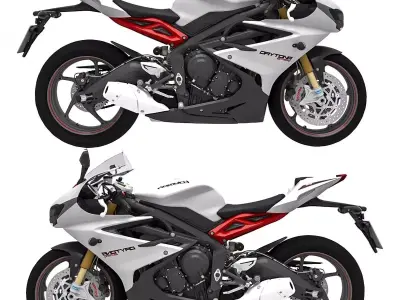 British Triumph Motorcycles 3D model