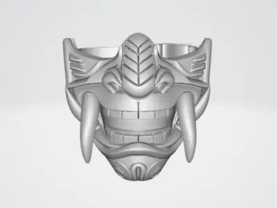 Samurai mask 3 3D model