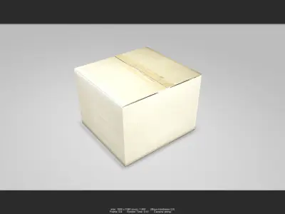 Box 01 Low-poly 3D model
