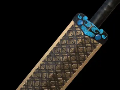 Ancient Chinese Sword Free low-poly 3D model