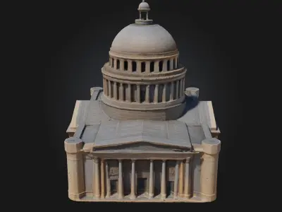 Pantheon of Light  A Monument of Divine Radiance 3D model
