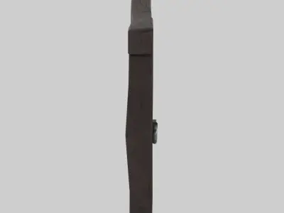 Stylized Wooden Door Low-poly 3D model
