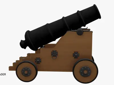 CANNONBALL - PBR - TOON Low-poly 3D model