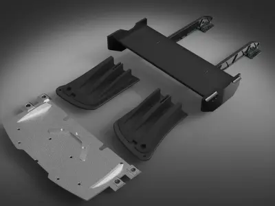 Adjustable Racing Dampers tuning  3D model