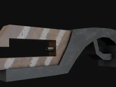 Game Ready Laser Gun Free low-poly 3D model