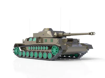 German Tank Panzerkampfwagen IV 3D model