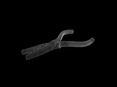 Anydrafts Old pliers 01 Low-poly 3D model