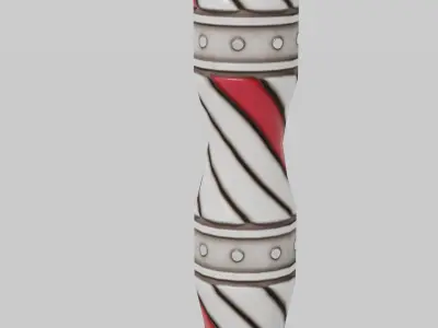 OB 00 11 vampire hunter stiletto Low-poly 3D model