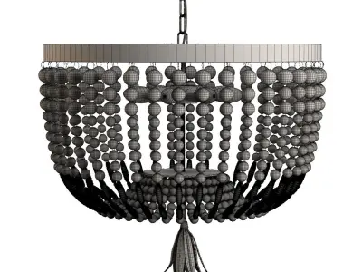 CEILING LAMP 103497 WOOD 3D model